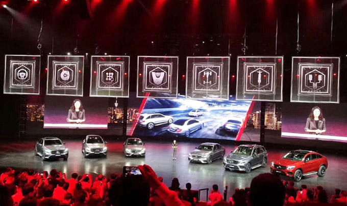 上海车展颁布会 LED通明屏vClear-7.8