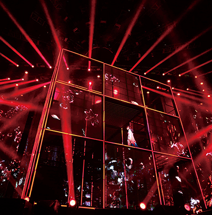 周笔畅演唱会 九宫格LED通明屏Vclear-7.8